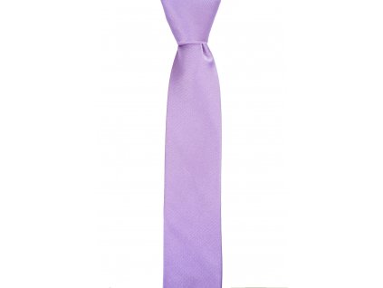 Fialová kravata s šikmou linií