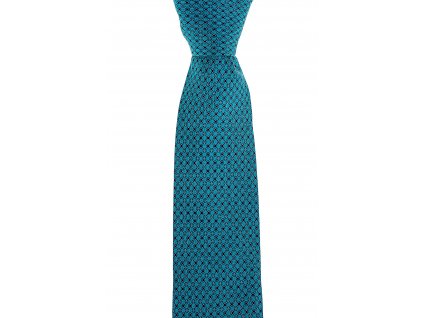 Zelená twin kravata s jemným vzorem