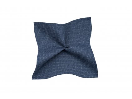 Tmavě modrý kapesníček s puntíkem