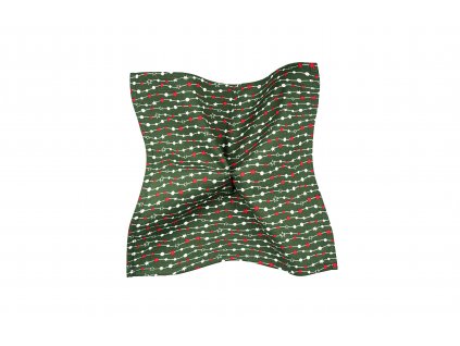 Zelený kapesníček s vánočním motivem
