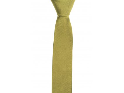 Khaki kravata s šikmou linií