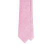 Růžová lesklá kravata s jemnou strukturou