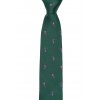 Zelená kravata s motivem golfistů