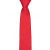 Červená kravata  se šikmou linií