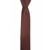 Hnědá kravata s šikmou linií