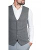 Vesta šedá s proužkem