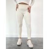 Bezove rebrovane leginy s vysokym pasom 517 1beige 5
