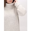BÉŽOVÉ PLETENÉ ŠATY S ROLÁKOM 200060 2 3