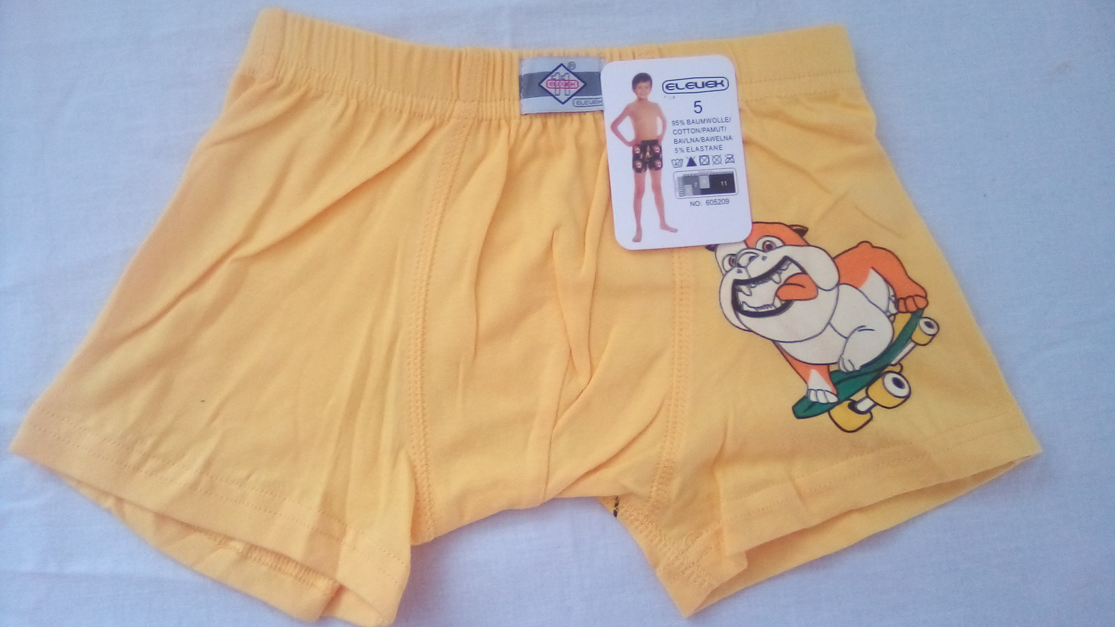 Chlapecké boxerky (605209) Barva: Žlutá, Velikost: 9