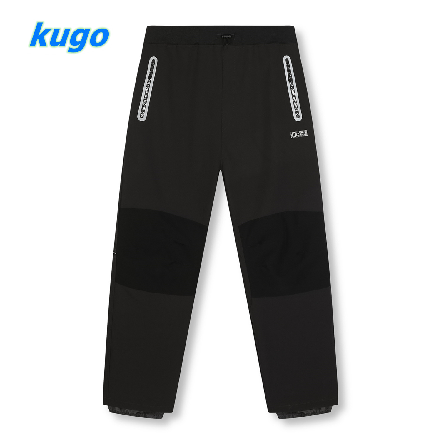 Kugo softshellové kalhoty - nezateplené (HK3077) Barva: Tmavě šedá, Velikost: L