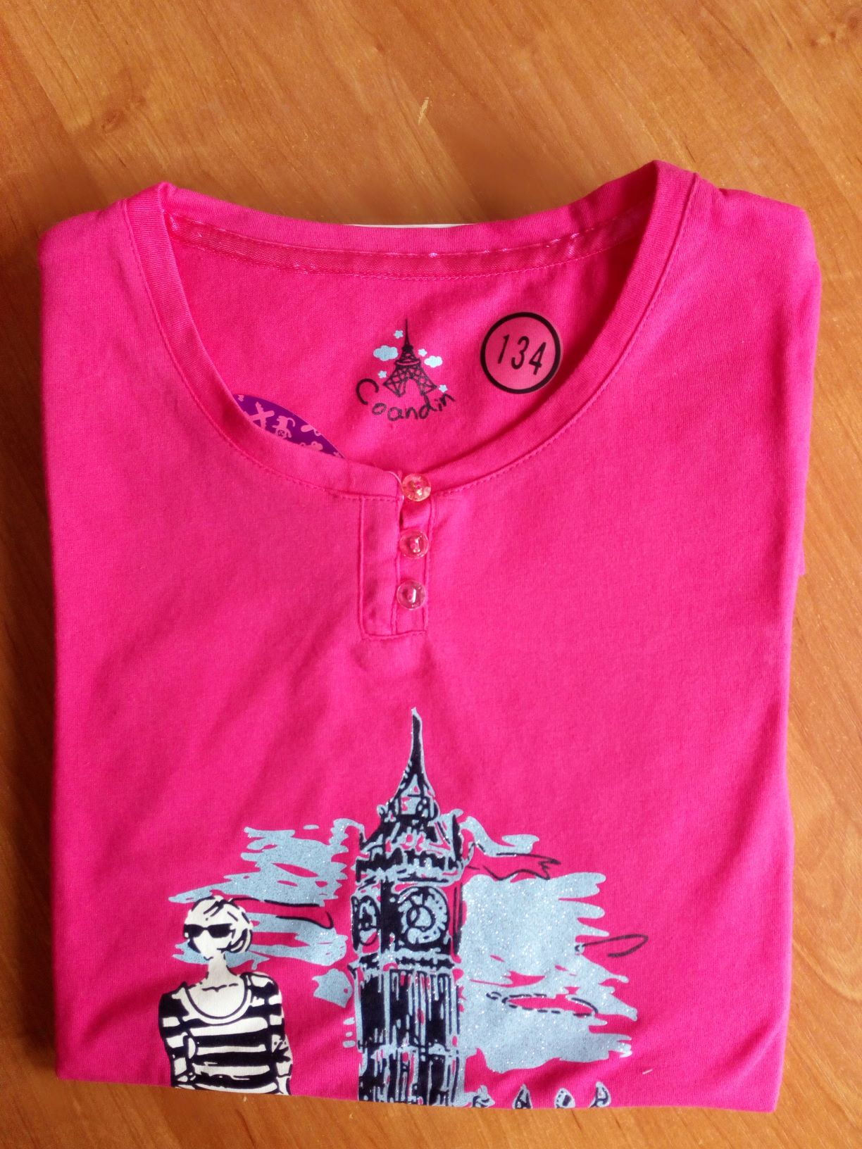 Coandin dívčí noční košile (S1418A) Barva: Tmavě růžová, Velikost: 164