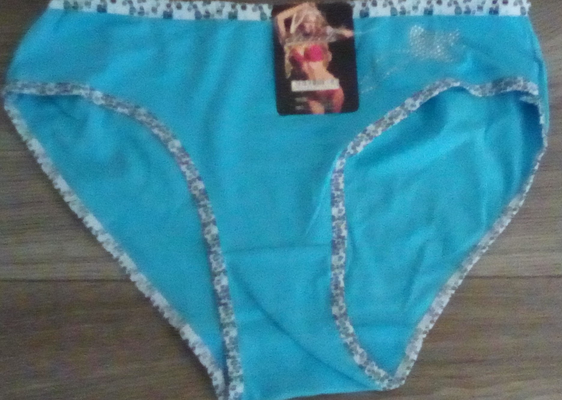 Elevek dámské spodní kalhotky (K041) Barva: Modrá, Velikost: XL