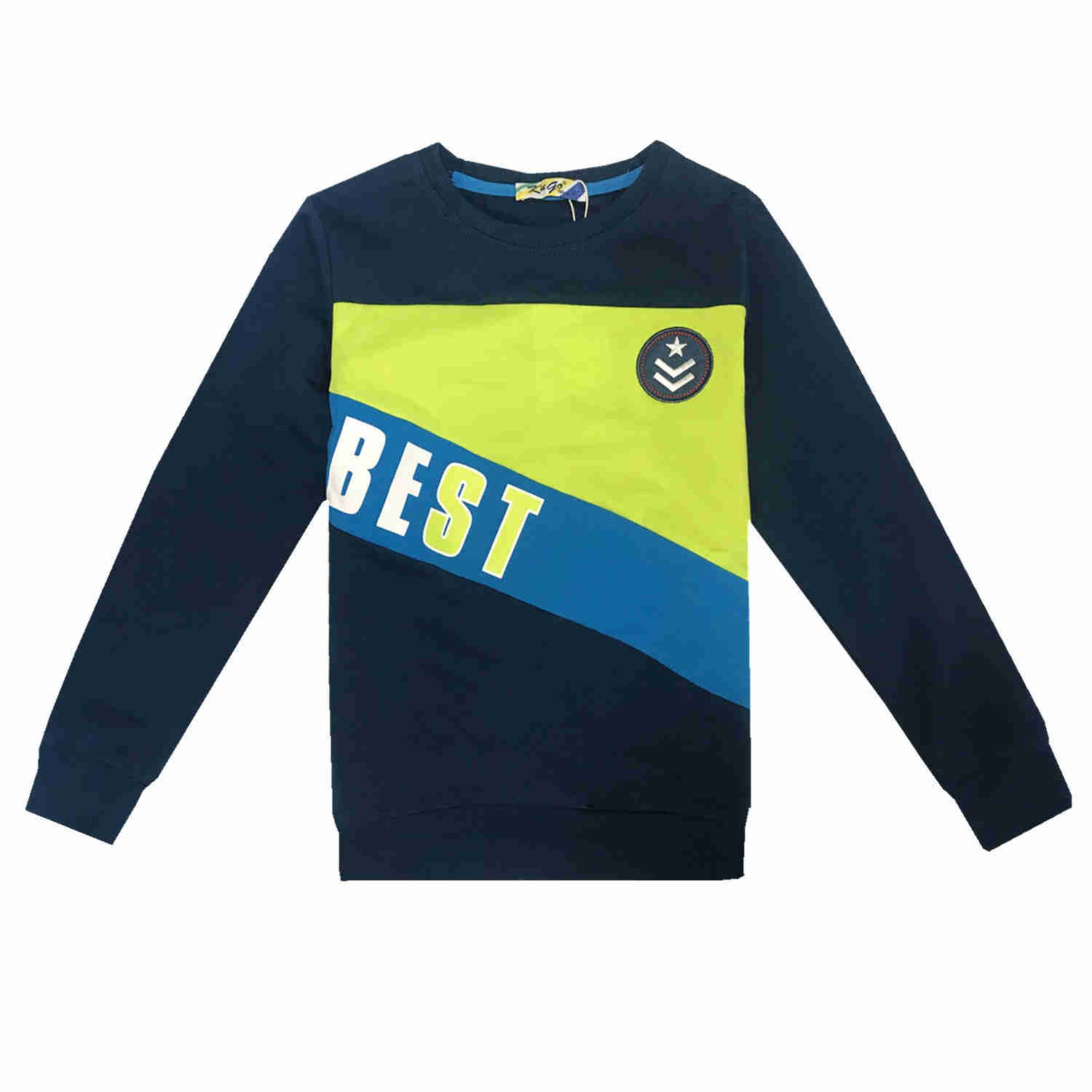 Kugo chlapecké tričko s dl. rukávem (M0220) Barva: Petrolejová, Velikost: 164