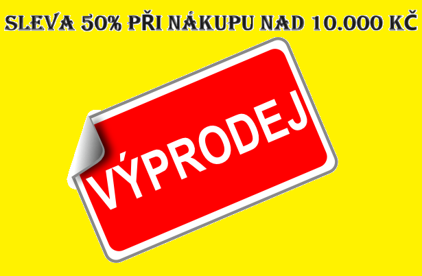 SLEVA 50% PŘI NÁKUPU NAD 10.000 KČ