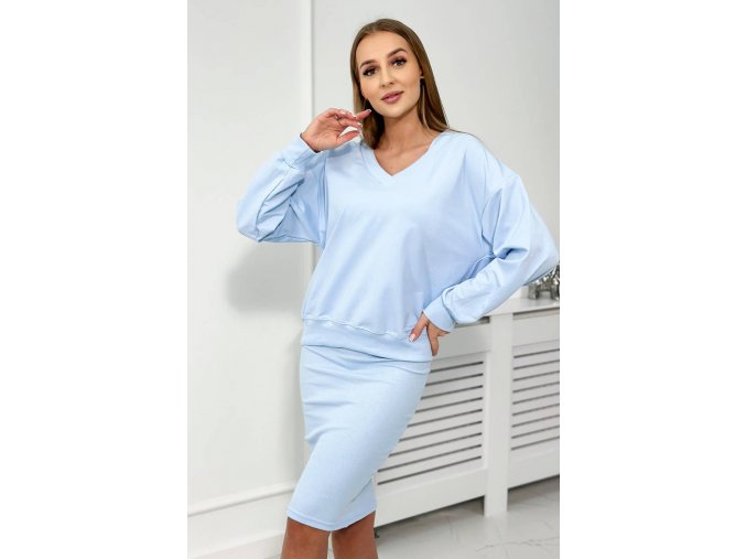 slo pl Suprava bluzka pruhovane saty modra 24657 1