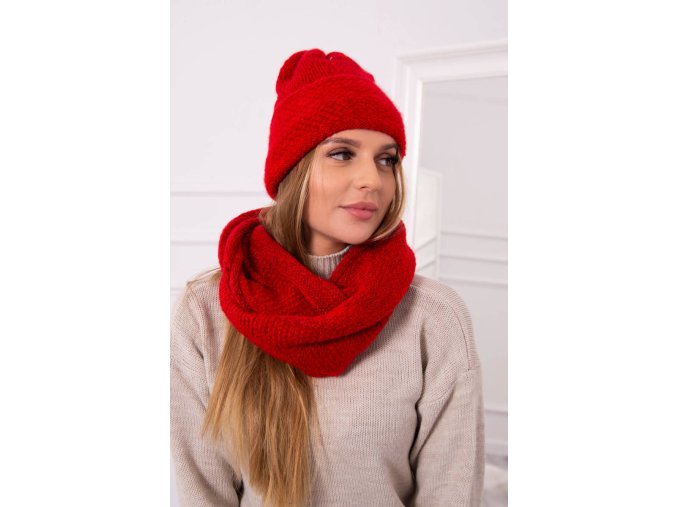 slo pl Damsky set s moherom Perla P101 cervena 23163 1