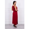 slo pl Boho saty s mukou burgundske 12724 2