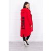 slo pl Kardigan s potlacou oversize cervena 15768 2