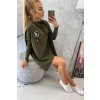 slo pl Mikina oversize s asymetrickymi stranami khaki 15782 6