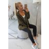 slo pl Sveter s kapucnou s batohovym rukavom khaki 15592 6