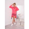 slo pl Saty s kapucnou a potlacou ruzovy neon 21541 2