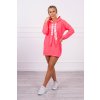 slo pl Saty s kapucnou Oversize ruzovy neon 20126 4
