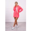 slo pl Saty s kapucnou Oversize ruzovy neon 20126 4