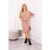 slo pl Oversize saty tmavo bezova 21884 6