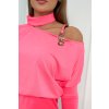 slo pl Saty s ozdobou na ramene ruzovy neon 24088 7