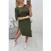 slo pl Oversize saty kaki 21553 6