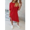 slo pl Oversize saty Cervena 21313 7