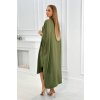 slo pl Oversize saty s golierom khaki 24757 7