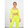 slo pl Suprava s top bluzkou zlty neon 21363 4