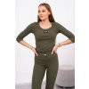 slo pl Rebrovana suprava bluzka leginy khaki 23965 2