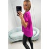 slo pl Bluzka s vystrihom do V tmavo fialova 24292 6