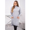 slo pl Pulover so stojacikom svetlo seda 23780 1