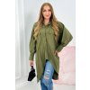slo pl Oversize bavlnene tricko khaki 25583 1