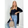 slo pl Kardiganovy sveter s napisom Love cierny 25533 1