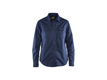 3208 Dámská keprová košile (Farba Námornická modr, Veľkosť XS)