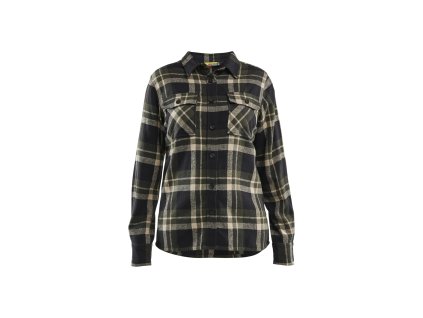 3218 Dámská flanelová košile (Farba Noc v lese/černá, Veľkosť XS)