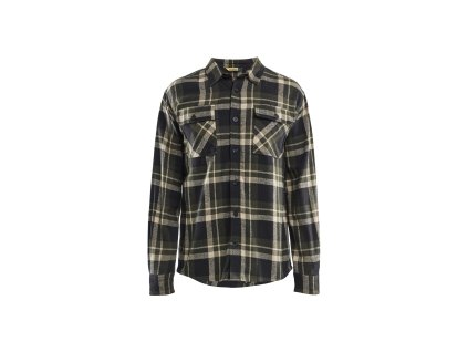 3288 Flanelová košile (Farba Noc v lese/černá, Veľkosť XS)