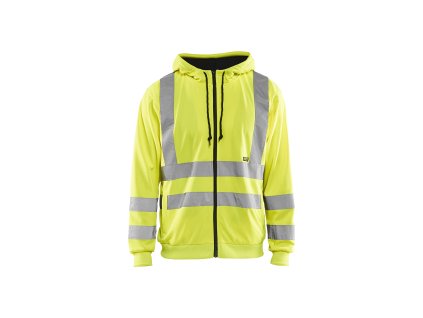 3346 Výstražný Svetr s kapucí (Farba Žlutá, Veľkosť XS)