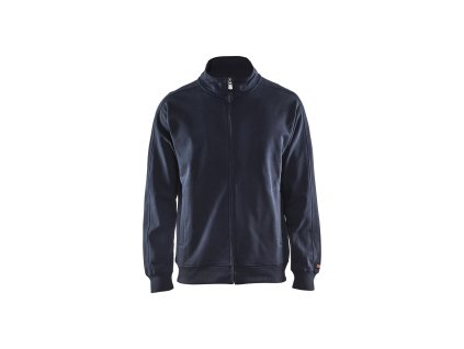 3349 Mikina se zipem po celé délce (Farba Tmavá námornická modr, Veľkosť XS)