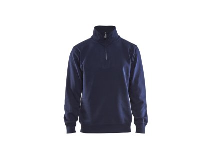 3365 Pletená mikina s krátkým zipem (Farba Námornická modr, Veľkosť XS)