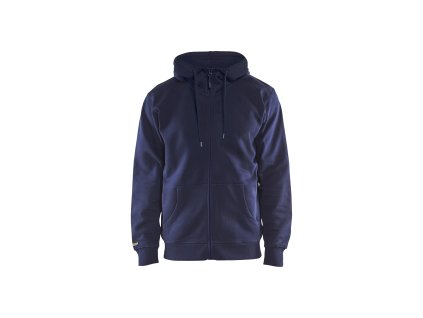 3366 Mikina s kapucí, zip po celé délce (Farba Námornická modr, Veľkosť XS)