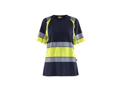 3410 Dámské reflexní tričko (Farba Námornická modr/žlutá, Veľkosť XS)