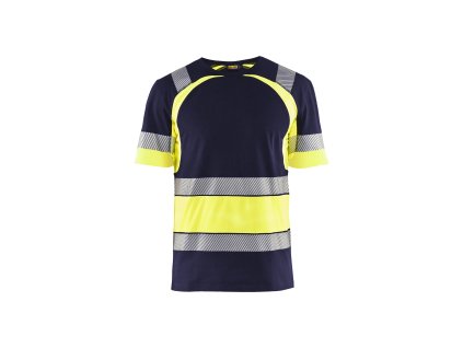 3421 Výstražné tricko (Farba Námornická modr/žlutá, Veľkosť XS)
