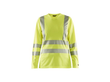 3485 dámské výstražné tricko a dlouhými rukávy (Farba Žlutá, Veľkosť XS)