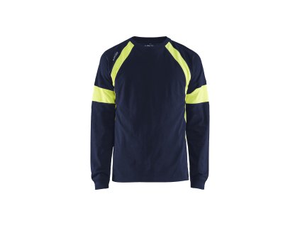 3520 tricko s dlouhými rukávy (Farba Námornická modr/žlutá, Veľkosť XS)
