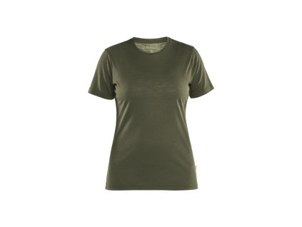 3537 / DÁMSKÉ TRIČKO Z VLNY MERINO (Farba Noc v lese, Veľkosť XS)